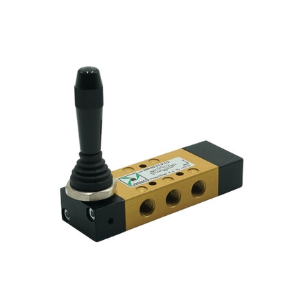 Zawór miniaturowy mechaniczny 5/3, G1/8 (228.53.31.9.1/2) seria 228 - Pneumax