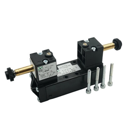 Elektrozawór 5/2, ISO 5599/1, rozmiar 1 (1011.52.3.5.M3R) seria 1000 - Pneumax