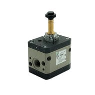 Zawór łagodnego startu, wer. elektryczna z pilotem M2, G3/8 (17210.M2) seria 1700 - Pneumax