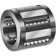 Tuleja toczna, segmentowa, zamknięta, 25, bez uszczelki, normalna, KBSE-25 (R066802500) - Bosch-Rexroth