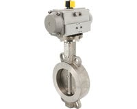 Przepustnice TTV inox/metal z siłownikiem pneumatycznym ALPHAIR, seria 1112 - Sectoriel