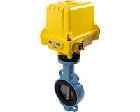 Przepustnice żeliwne/inox/EPDM ACS z siłownikiem SA-X/NA-X, seria 1153 - Sectoriel