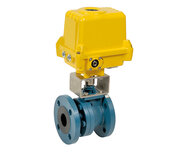 Zawory JC split-body stalowe PN40 z silnikiem elektrycznym ATEX, seria 540 - Sectoriel