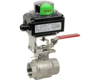 Zawory kulowe 2-częściowe inox z krańcówką, seria 715XS SF - Sectoriel