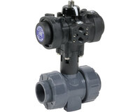 Zawór kulowy PVC/EPDM z siłownikiem pneumatycznym Prisma, seria C200 PVC - Sectoriel