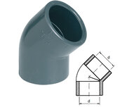 Kolanko PVC-U 45°, seria C45 - Sectoriel