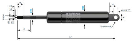Sprężyna gazowa BOL (729752) - Stabilus
