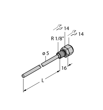 Element THW-3-R1/8-A4-L050 - Turck
