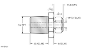 Element CF-M-6.35-N1/2-A4 - Turck