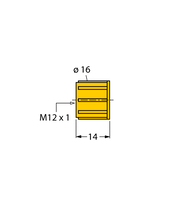 Element do przewodów czujników/elementów wykonawczych VK-M12 (100 PCS)VERSCHLUSSKAPPE - Turck