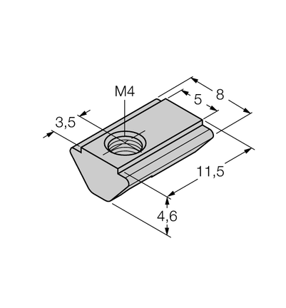 Element montażowy MN-M4-Q25 - Turck