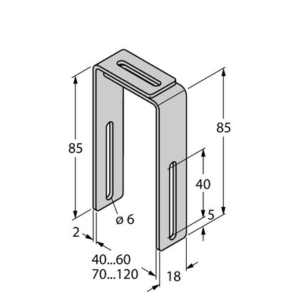 Element montażowy MB2.2-Q25(4PCS) - Turck