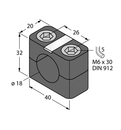 Element montażowy BSN 18 - Turck