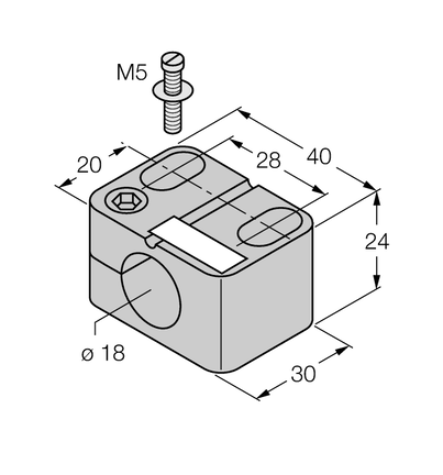 Element montażowy BST-18N - Turck