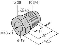 Element montażowy MAP-M18 - Turck