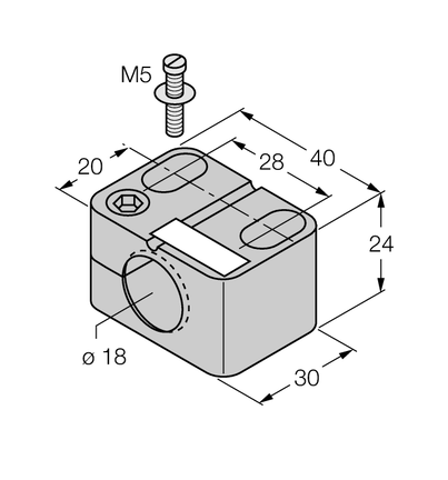Element montażowy BST-18B - Turck