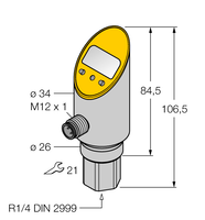 Czujnik ciśnienia PS100R-311-LI2UPN8X-H1141 - Turck