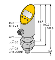 Czujnik ciśnienia (obracalny) PS025V-505-2UPN8X-H1141 - Turck