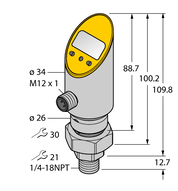 Czujnik ciśnienia (obracalny) PS01VR-503-2UPN8X-H1141 - Turck