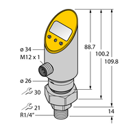 Czujnik ciśnienia (obracalny) PS01VR-510-2UPN8X-H1141 - Turck