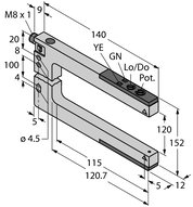 Czujnik fotoelektryczny SLM120B6Q - Turck