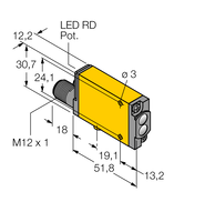 Czujnik fotoelektryczny SM2A312DBZQD - Turck