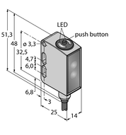 Czujnik fotoelektryczny QM26VPAF200-5M - Turck