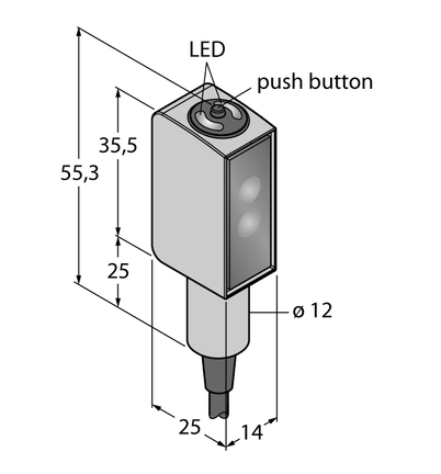 Czujnik fotoelektryczny QMH26VPAF200-5M - Turck