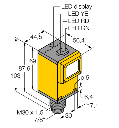 Czujnik fotoelektryczny Q45BB6LVQ - Turck