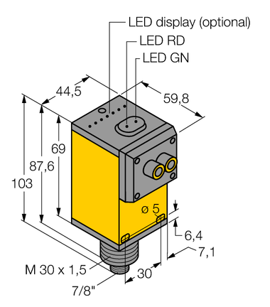Czujnik fotoelektryczny Q45VR2FPQ - Turck