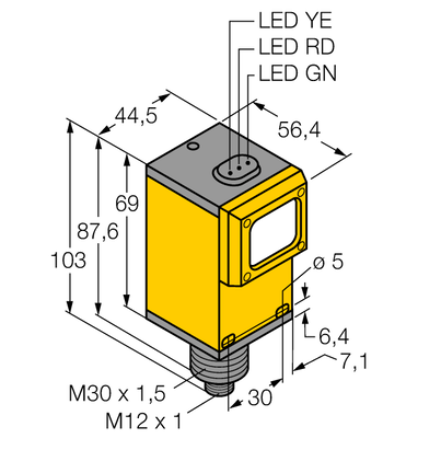 Czujnik fotoelektryczny Q45BB6LLQ6 - Turck