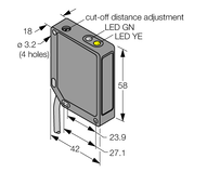 Czujnik fotoelektryczny QMT42VN6AFV400 - Turck