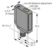 Czujnik fotoelektryczny QMT42VP6AFV400Q - Turck