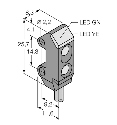 Czujnik fotoelektryczny VS1RN5CV20 - Turck