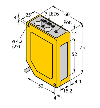 Czujnik fotoelektryczny Q60BB6AF2000 - Turck