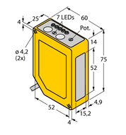 Czujnik fotoelektryczny Q60BB6AF2000 - Turck