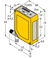 Czujnik fotoelektryczny Q60BB6AF2000Q - Turck