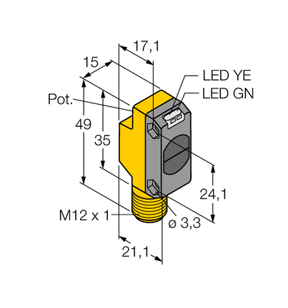Czujnik fotoelektryczny QS186EBQ8 - Turck