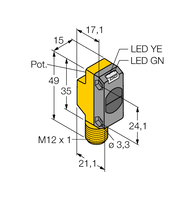 Czujnik fotoelektryczny QS18VP6RBQ8 - Turck