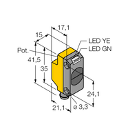 Czujnik fotoelektryczny QS18VP6RBQ7 - Turck