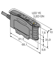 Czujnik fotoelektryczny D10AFP - Turck