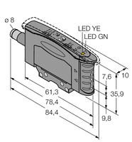 Czujnik fotoelektryczny D10AFPQ5 - Turck