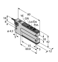 Czujnik fotoelektryczny SLM10B6 W/30' - Turck