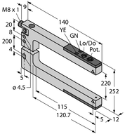 Czujnik fotoelektryczny SLM220P6Q - Turck