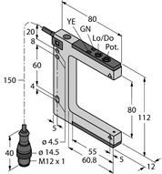 Czujnik fotoelektryczny SLM80B6QPMA - Turck