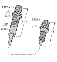 Czujnik fotoelektryczny M12NFF75Q5 - Turck
