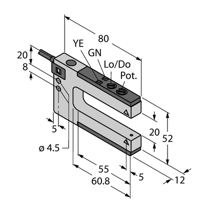 Czujnik fotoelektryczny SLM20B6 - Turck