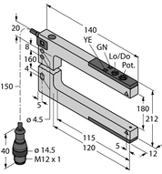 Czujnik fotoelektryczny SLM180B6QPMA - Turck