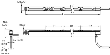 Czujnik fotoelektryczny TTR229APSA3D-2.0FL-CTR - Turck