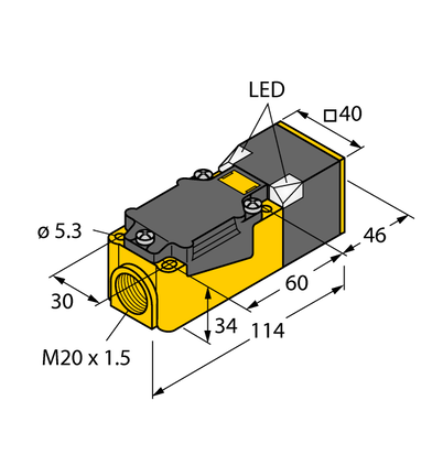 Czujnik indukcyjny BI30U-CP40-AP6X2 - Turck